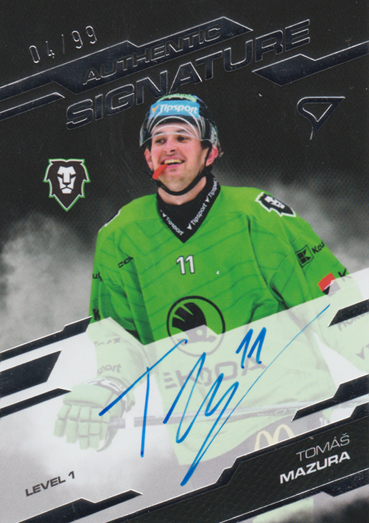 Mazura Tomáš 25-26 Tipsport Extraliga Authentic Signature Level 1 #SL1-TM