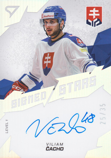 Čacho Viliam 2025 Hokejové Slovensko Signed Stars Level 1 #SL1-VC