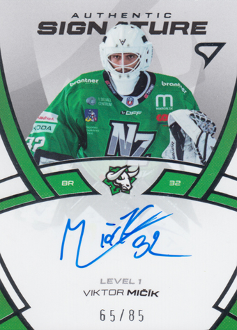 Mičík Viktor 24-25 Tipos Extraliga Authentic Signature Level 1 #SL1-VM