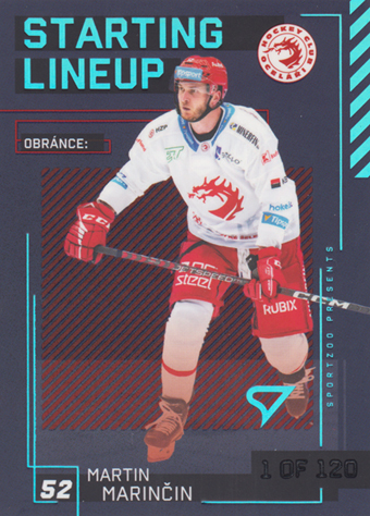 Marinčin Martin 23-24 Tipsport Extraliga Starting Lineup 1st Period #SL-02
