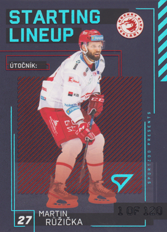 Růžička Martin 23-24 Tipsport Extraliga Starting Lineup 1st Period #SL-05