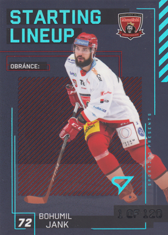 Jank Bohumil 23-24 Tipsport Extraliga Starting Lineup 1st Period #SL-09