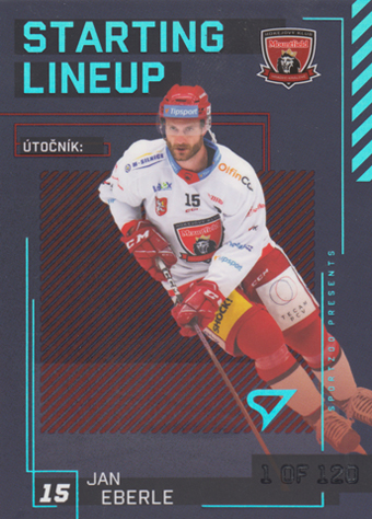 Eberle Jan 23-24 Tipsport Extraliga Starting Lineup 1st Period #SL-10