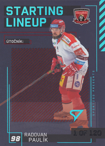 Pavlík Radovan 23-24 Tipsport Extraliga Starting Lineup 1st Period #SL-12