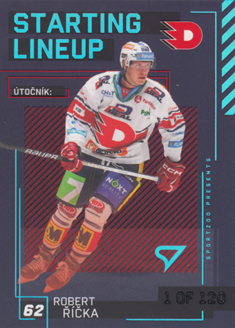 Říčka Robert 23-24 Tipsport Extraliga Starting Lineup 1st Period #SL-17