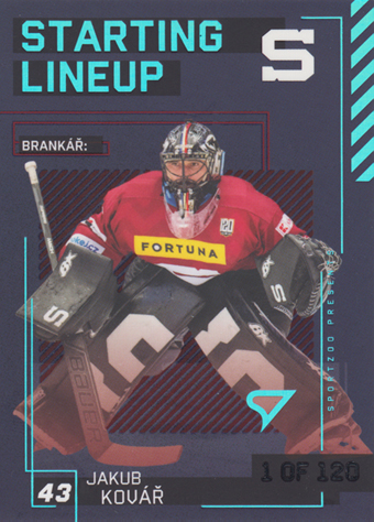 Kovář Jakub 23-24 Tipsport Extraliga Starting Lineup 1st Period #SL-25