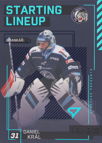 Král Daniel 23-24 Tipsport Extraliga Starting Lineup 1st Period #SL-31