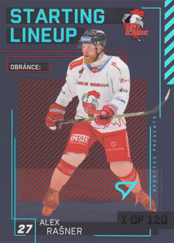 Rašner Alex 23-24 Tipsport Extraliga Starting Lineup 1st Period #SL-45