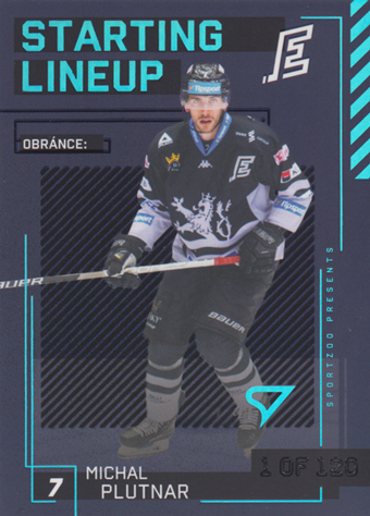 Plutnar Michal 23-24 Tipsport Extraliga Starting Lineup 1st Period #SL-51