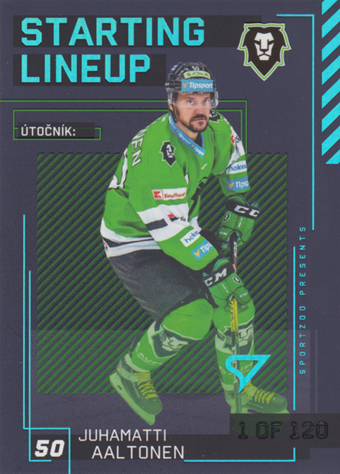 Aaltonen Juhamatti 23-24 Tipsport Extraliga Starting Lineup 1st Period #SL-58