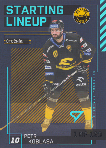 Koblasa Petr 23-24 Tipsport Extraliga Starting Lineup 1st Period #SL-65