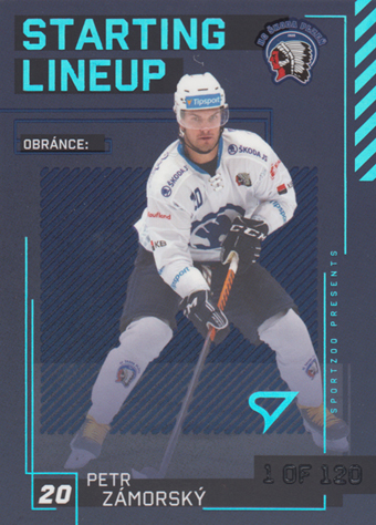 Zámorský Petr 23-24 Tipsport Extraliga Starting Lineup 1st Period #SL-69