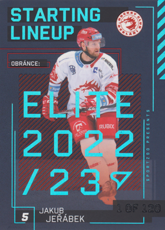 Jeřábek Jakub 23-24 Tipsport Extraliga Starting Lineup 1st Period #SL-87