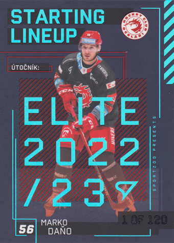 Daňo Marko 23-24 Tipsport Extraliga Starting Lineup 1st Period #SL-90