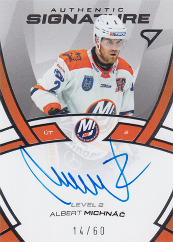 Michnáč Albert 24-25 Tipos Extraliga Authentic Signature Level 2 #SL2-AM