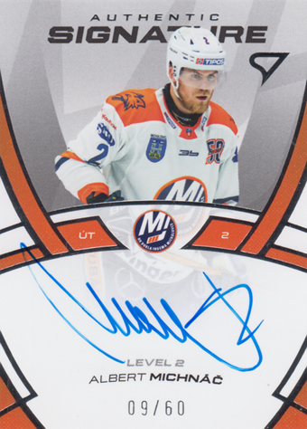 Michnáč Albert 24-25 Tipos Extraliga Authentic Signature Level 2 #SL2-AM