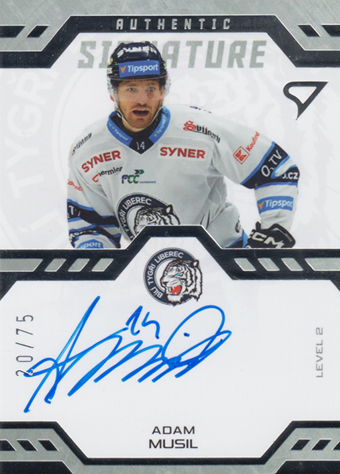 Musil Adam 24-25 Tipsport Extraliga Authentic Signature Level 2 #SL2-AM