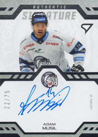 Musil Adam 24-25 Tipsport Extraliga Authentic Signature Level 2 #SL2-AM