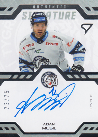 Musil Adam 24-25 Tipsport Extraliga Authentic Signature Level 2 #SL2-AM