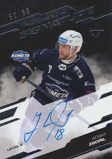 Zbořil Adam 25-26 Tipsport Extraliga Authentic Signature Level 2 #SL2-AZ