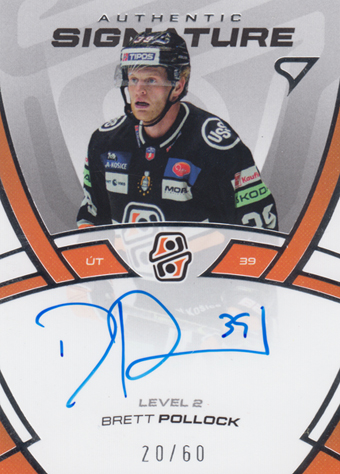 Pollock Brett 24-25 Tipos Extraliga Authentic Signature Level 2 #SL2-BP
