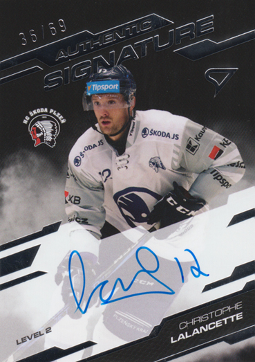 Lalancette Christophe 25-26 Tipsport Extraliga Authentic Signature Level 2 #SL2-CL