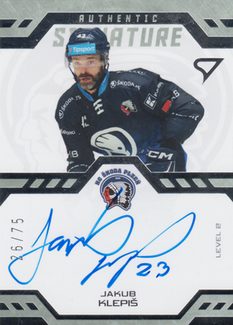 Klepiš Jakub 24-25 Tipsport Extraliga Authentic Signature Level 2 #SL2-JK