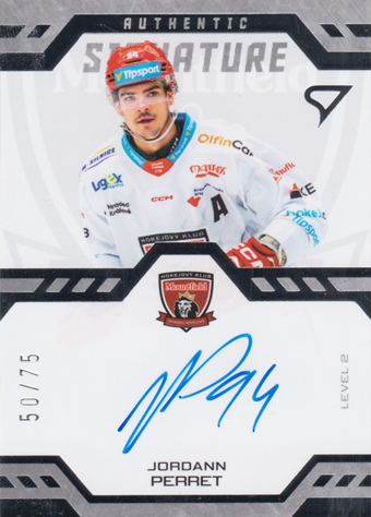 Perret Jordann 24-25 Tipsport Extraliga Authentic Signature Level 2 #SL2-JP