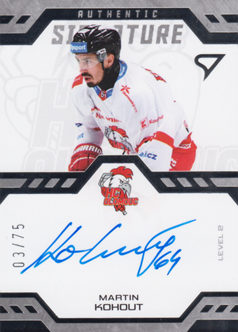 Kohout Martin 24-25 Tipsport Extraliga Authentic Signature Level 2 #SL2-KO