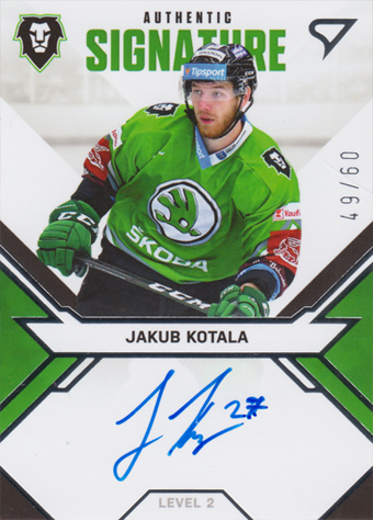 Kotala Jakub 21-22 Tipsport Extraliga Signed Stars Level 2 #SL2-KO