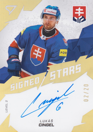 Cingel Lukáš 2025 Hokejové Slovensko Signed Stars Level 2 #SL2-LC