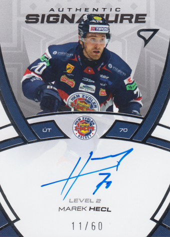 Hecl Marek 24-25 Tipos Extraliga Authentic Signature Level 2 #SL2-MH