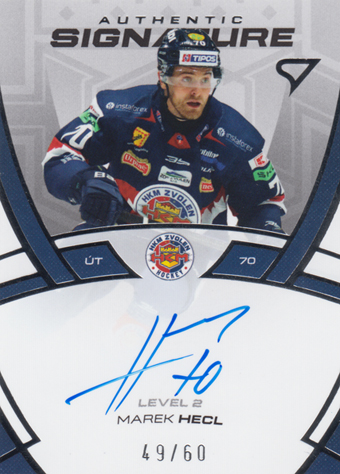Hecl Marek 24-25 Tipos Extraliga Authentic Signature Level 2 #SL2-MH