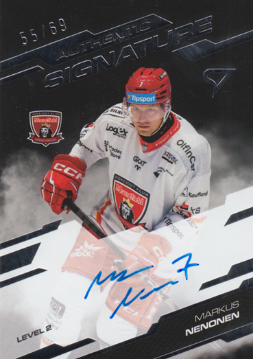 Nenonen Markus 25-26 Tipsport Extraliga Authentic Signature Level 2 #SL2-MN