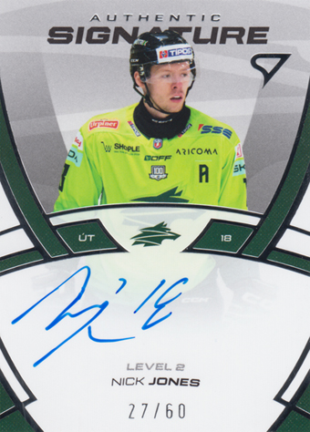 Jones Nick 24-25 Tipos Extraliga Authentic Signature Level 2 #SL2-NJ
