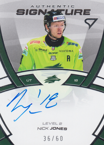 Jones Nick 24-25 Tipos Extraliga Authentic Signature Level 2 #SL2-NJ
