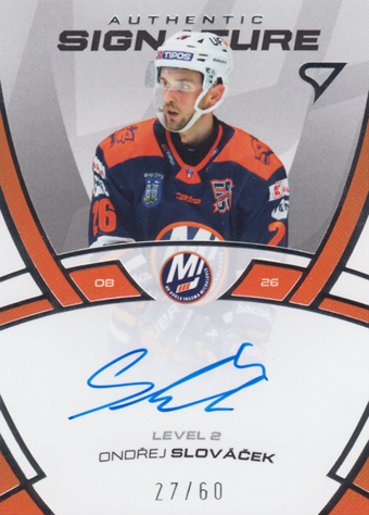 Slováček Ondřej 24-25 Tipos Extraliga Authentic Signature Level 2 #SL2-OS