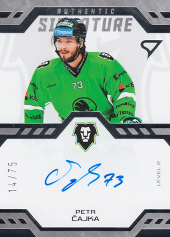 Čajka Petr 24-25 Tipsport Extraliga Authentic Signature Level 2 #SL2-PC