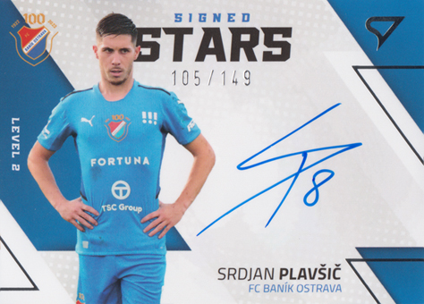 Plavšić Srdjan 22-23 Fortuna Liga Signed Stars Level 2 #SL2-SP