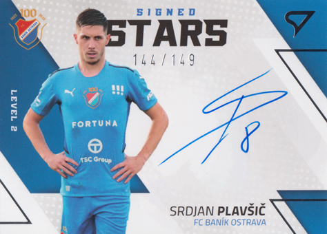 Plavšić Srdjan 22-23 Fortuna Liga Signed Stars Level 2 #SL2-SP