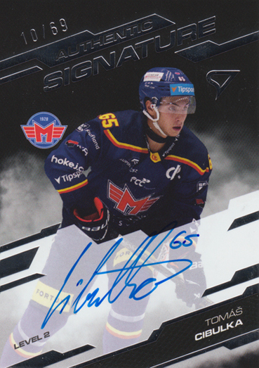 Cibulka Tomáš 25-26 Tipsport Extraliga Authentic Signature Level 2 #SL2-TC