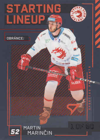 Marinčin Martin 23-24 Tipsport Extraliga Starting Lineup 2nd Period #SL-02