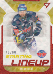 Gulaš Milan 22-23 Tipsport Extraliga Starting Lineup 2nd Period #SL-16