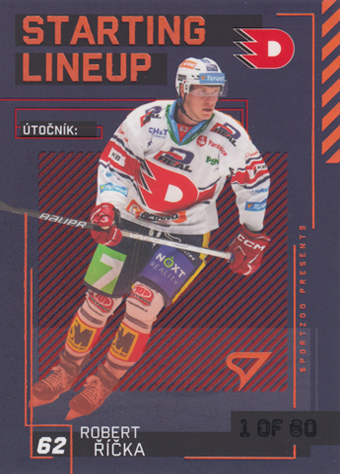 Říčka Robert 23-24 Tipsport Extraliga Starting Lineup 2nd Period #SL-17