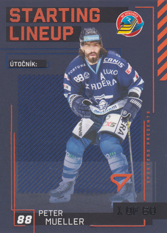 Mueller Peter 23-24 Tipsport Extraliga Starting Lineup 2nd Period #SL-24
