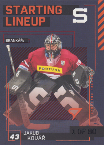 Kovář Jakub 23-24 Tipsport Extraliga Starting Lineup 2nd Period #SL-25