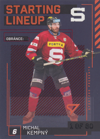 Kempný Michal 23-24 Tipsport Extraliga Starting Lineup 2nd Period #SL-26