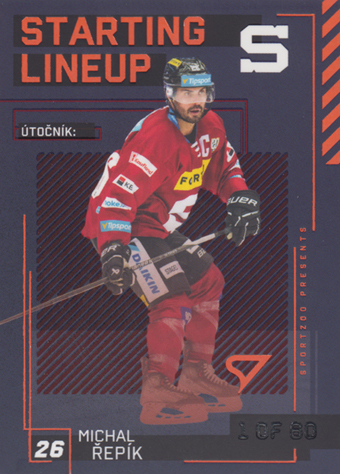 Řepík Michal 23-24 Tipsport Extraliga Starting Lineup 2nd Period #SL-29