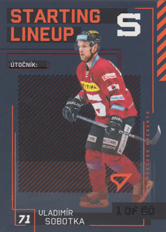 Sobotka Vladimír 23-24 Tipsport Extraliga Starting Lineup 2nd Period #SL-30