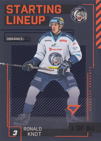 Knot Ronald 23-24 Tipsport Extraliga Starting Lineup 2nd Period #SL-32